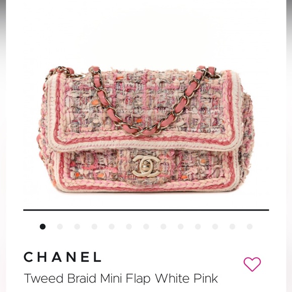 Chanel Pink Tweed Mini Flap - Picture 6 of 6